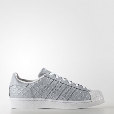 Zapatillas Adidas para mujer super star silver metallic/footwear blanco BY3042-374