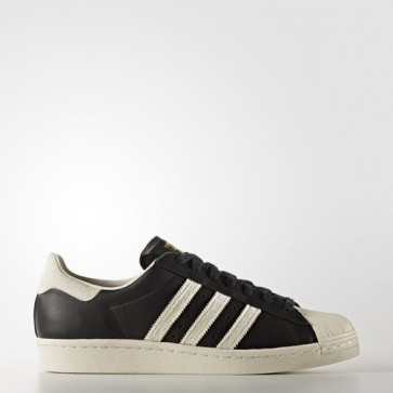 Zapatillas Adidas unisex super star 80s core negro/footwear blanco/gold metallic BB2232-183