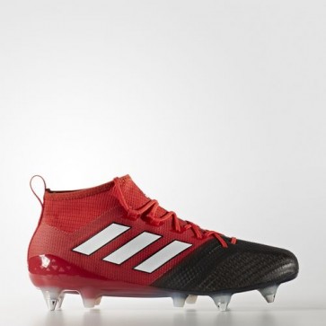Zapatillas Adidas para hombre ace 17.1 leather cÃ©sped natural rojo/footwear blanco/core negro BA9188-627