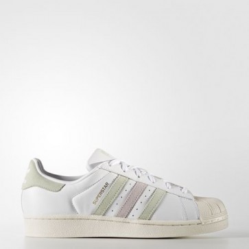 Zapatillas Adidas para mujer super star footwear blanco/linen verde/ice violeta BB2142-072