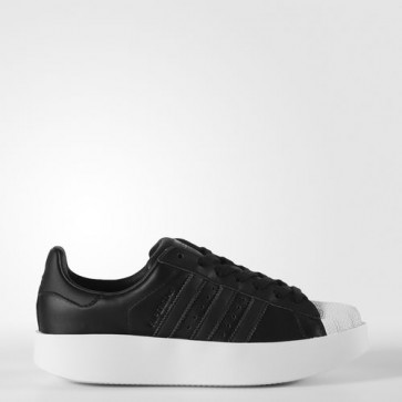 Zapatillas Adidas para mujer super star bold core negro/footwear blanco BA7671-121