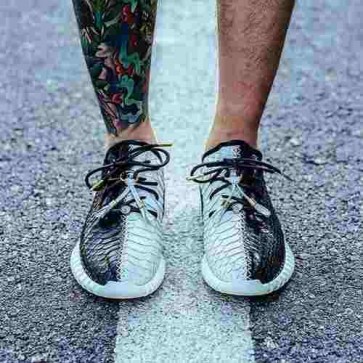 Zapatillas para hombre Adidas Yeezy boost 350 Taichi negero/blanco_072
