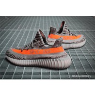Zapatillas unisex Adidas Yeezy boost 350 V2 gris naranja_064