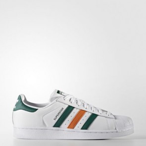 Zapatillas Adidas para hombre super star footwear blanco/collegiate verde/tactile naranja BB2247-007