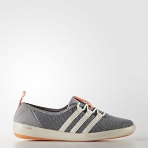 Zapatillas Adidas para mujer terrex climacool sleek mid gris/chalk blanco/easy naranja BB1922-235