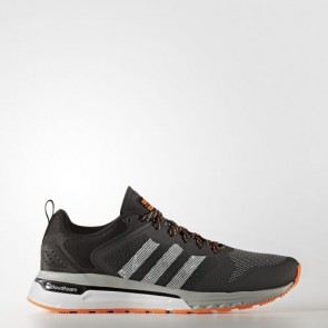 Zapatillas Adidas para hombre cloudfoam super flyer gris oscuro/footwear blanco/solar naranja AW4160-347