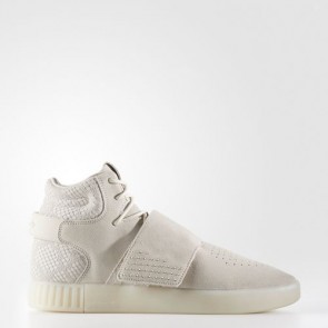 Zapatillas Adidas para hombre tubular invader marrÃ³n claro/chalk blanco BB8943-513